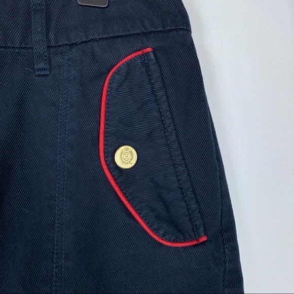 Tommy Hilfiger women's navy and red denim skirt, 8 - Picture 3 of 8